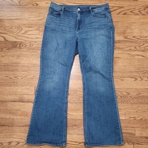 Old Navy Blue Flare Wide Leg Jeans